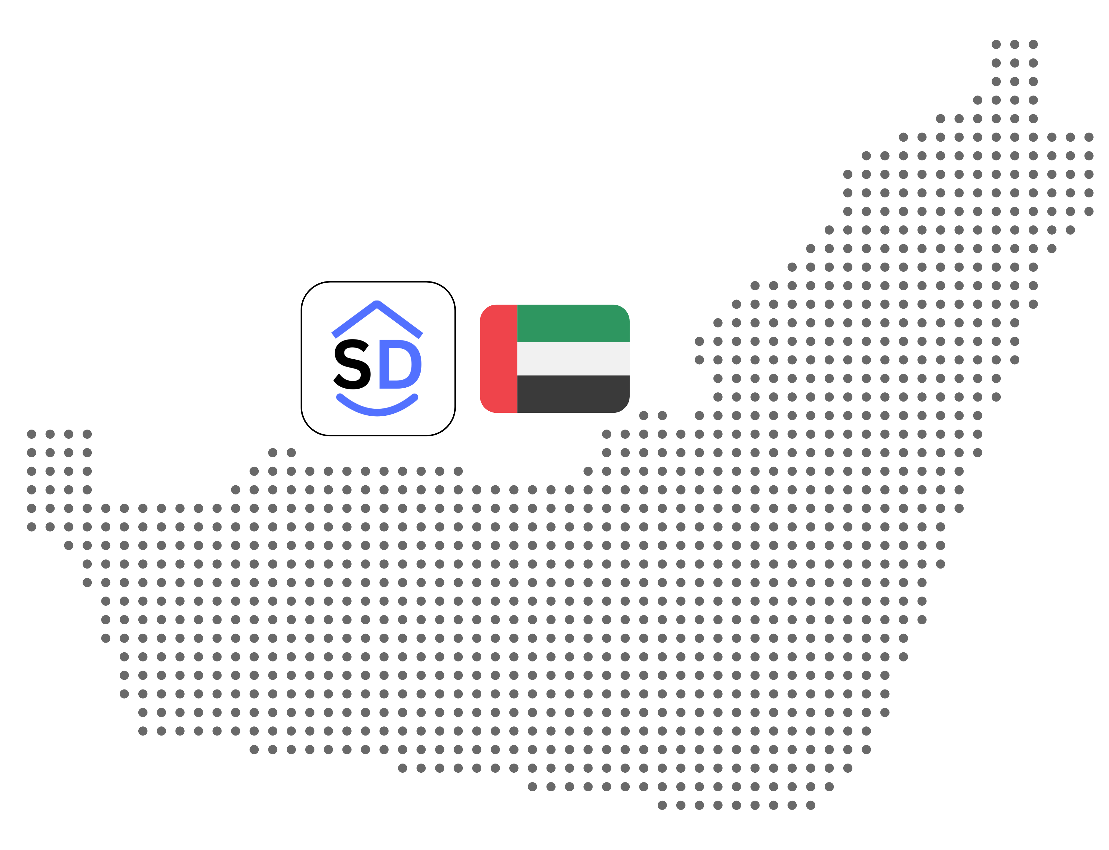ServisDom service coverage map in UAE